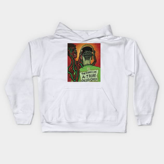 the travel of a tribe called quest Kids Hoodie by nflstr